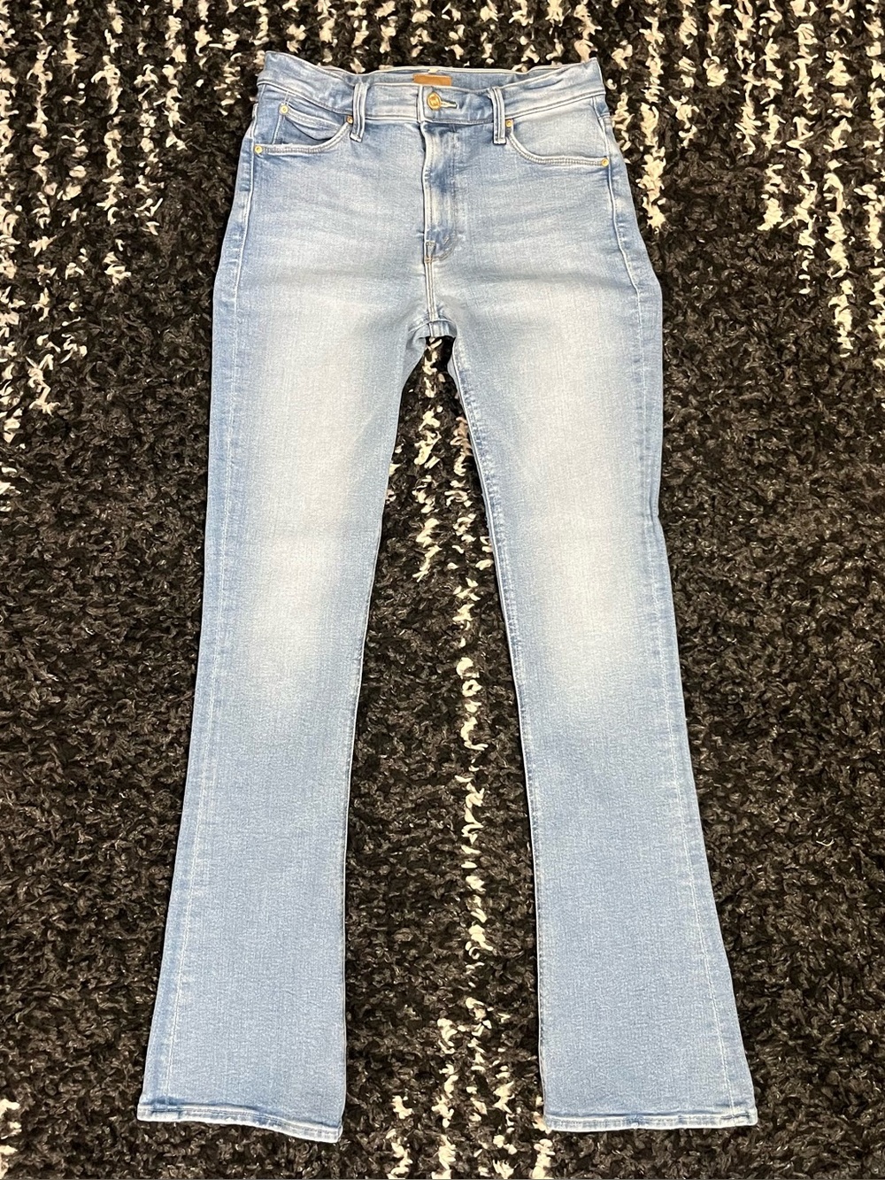 MOTHER The Runaway Flare Jeans Size 28 in Derby Doll Wash